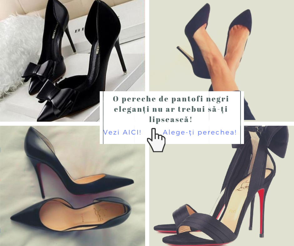 Pantofii negri nu trebuie să-ți lipsească! Modele noi, tocuri pentru toate gusturile